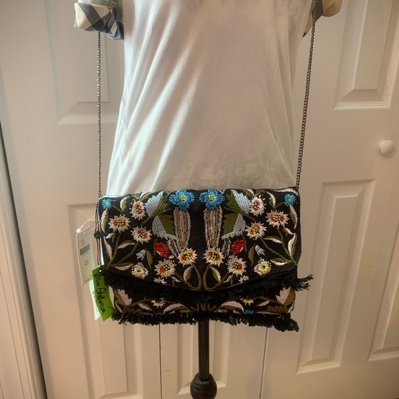 Sam Edelman Embroidered Cross body clutch - Picture 3 of 8